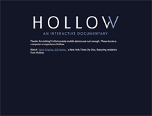 Tablet Screenshot of hollowdocumentary.com